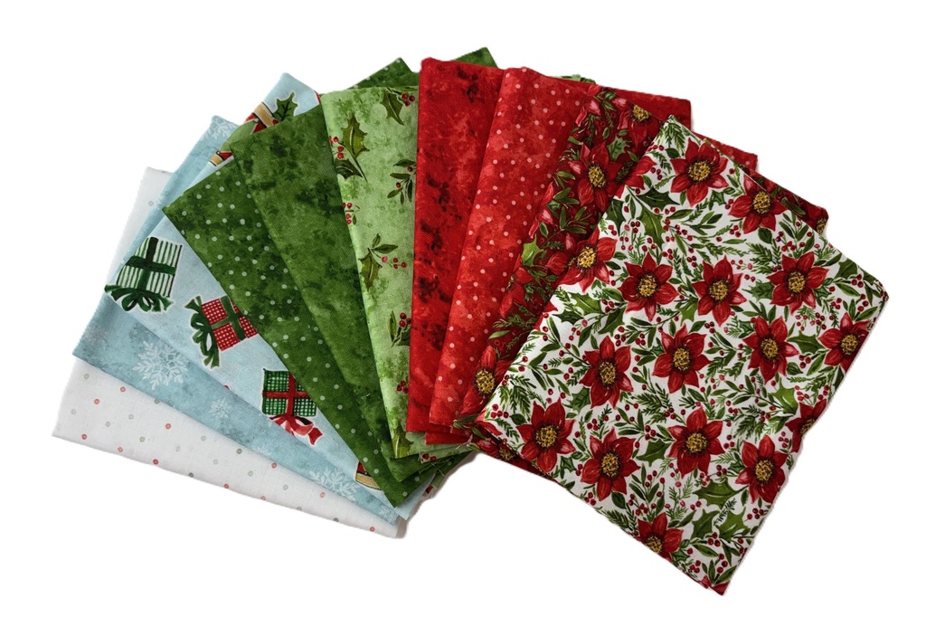 Snowy Greetings Fat Quarter Bundle