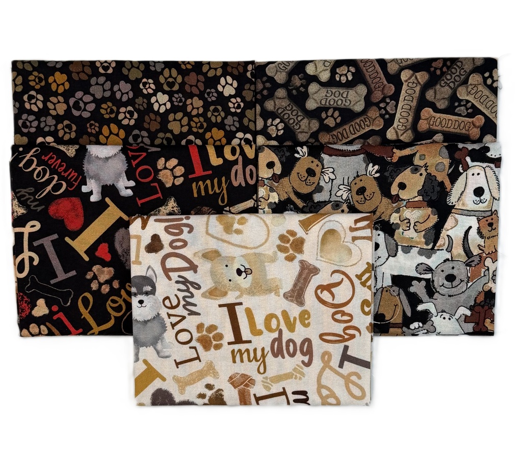 Dogs Ruler Fat Quarter Bundle