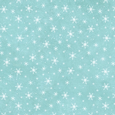 Holly Jolly Snowflakes Turquoise from Northcott