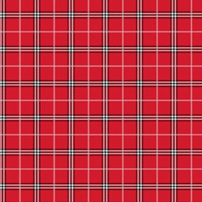 Rudolph the Red-Nosed Reindeer Plaid Red from Northcott Fabrics