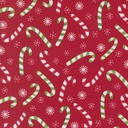 Snow Time Candy Cane Poinsettia Red by Me and My Sister Designs from Moda Fabrics