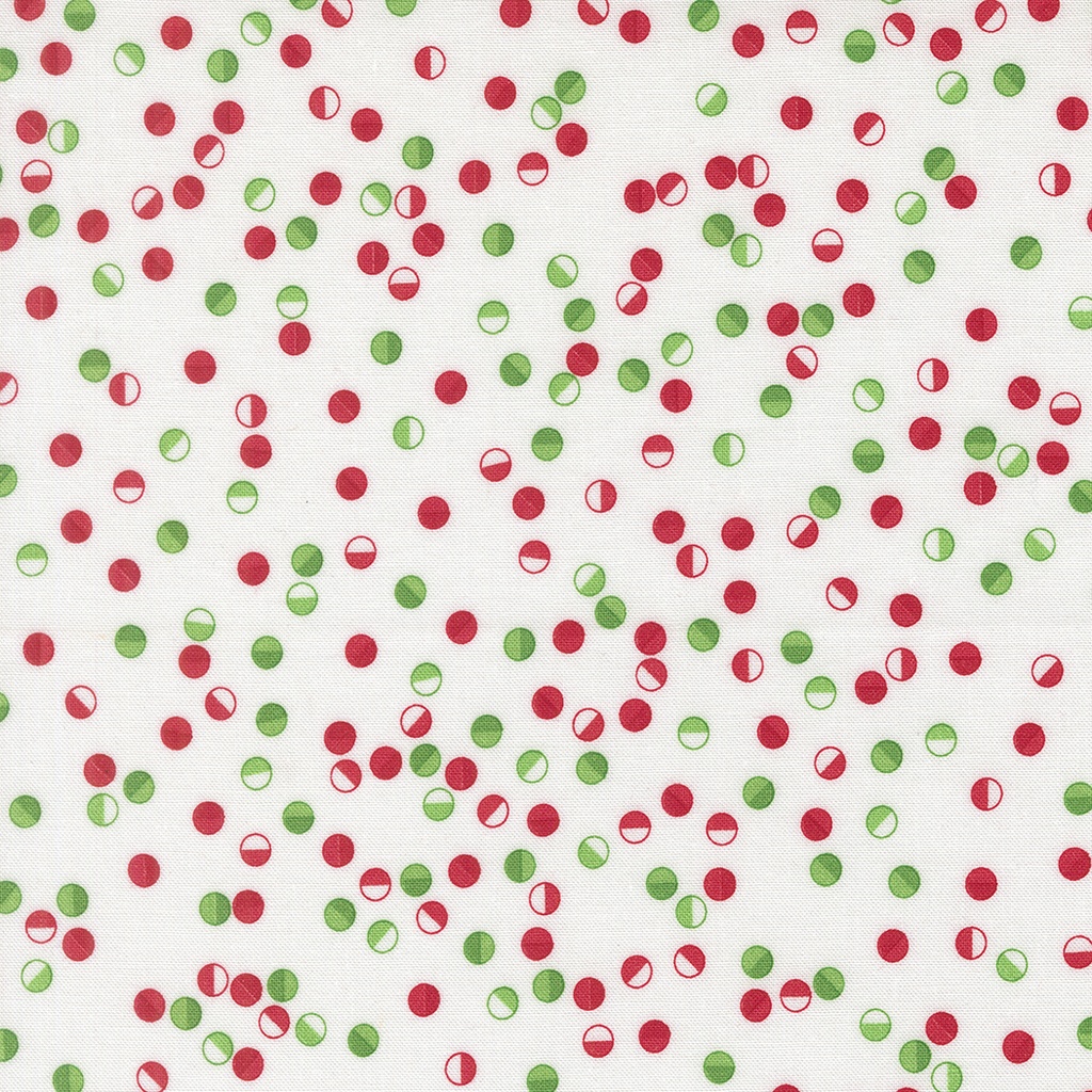 Snow Time Jolly Dot Winter White by Me and My Sister Designs from Moda Fabrics