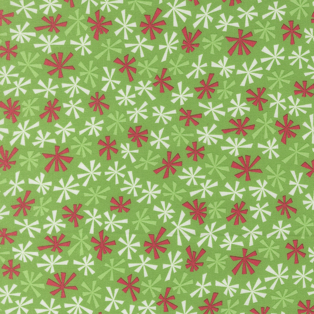 Snow Time Tinsel Hollyleaf by Me and My Sister Designs from Moda Fabrics