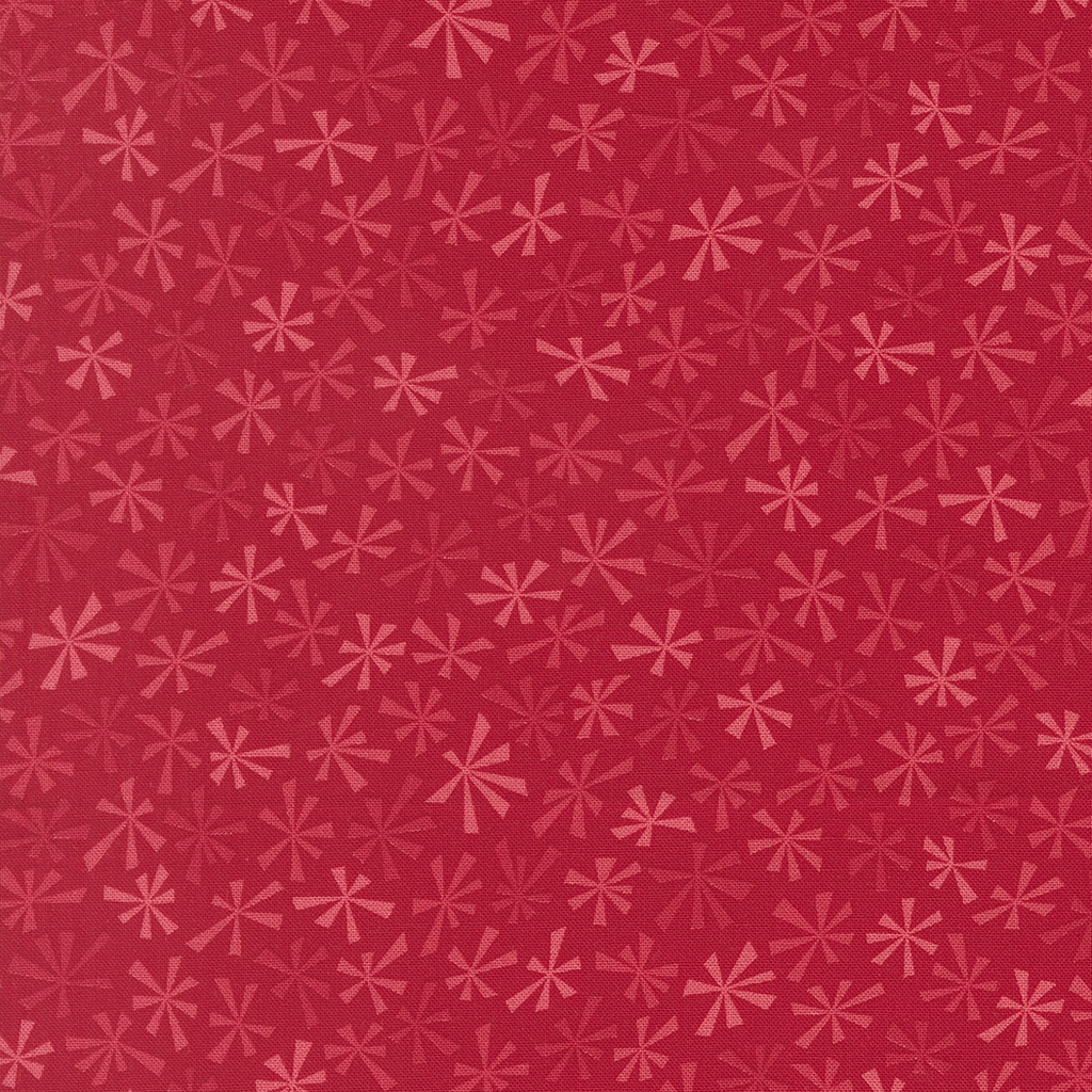 Snow Time Tinsel Poinsettia Red by Me and My Sister Designs from Moda Fabrics