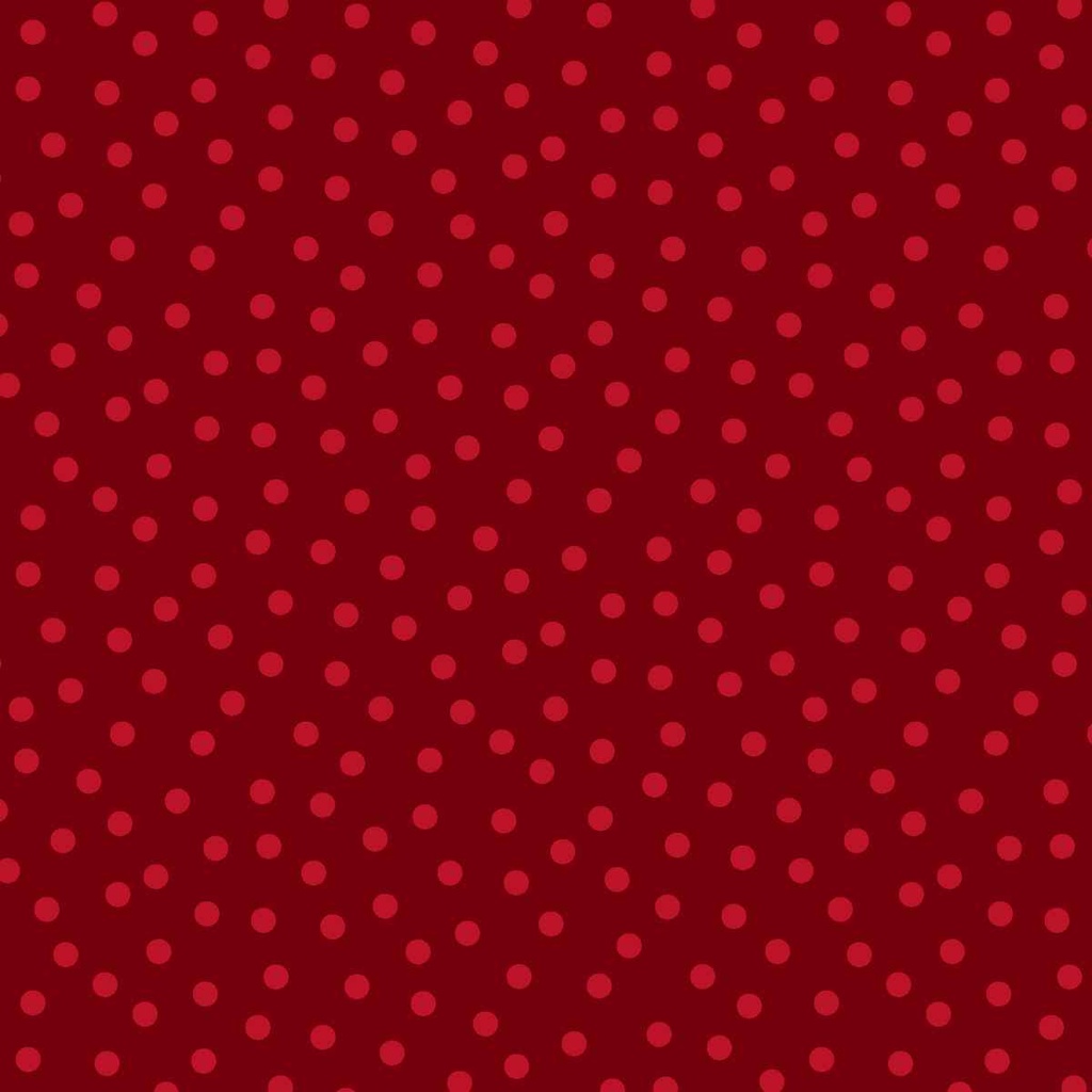 Nordic Holiday Village Dots Red on Red by Mary Jane Carey from Henry Glass Fabrics