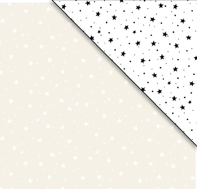 Ramblings 13 Stars and Dots White on Cream from P&B Textiles