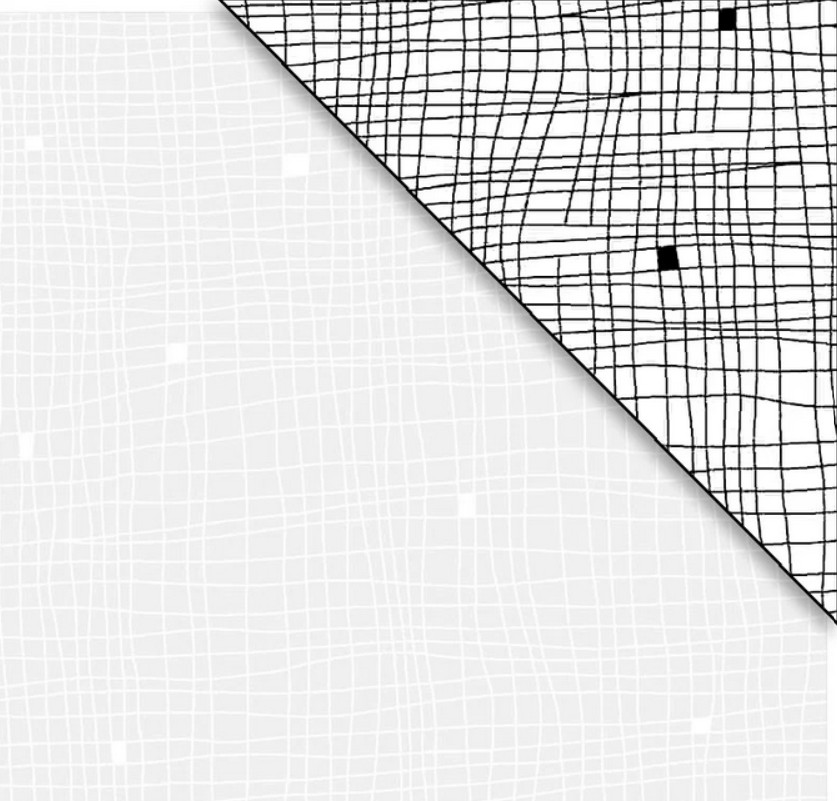 Ramblings 12 Grid White on White from P&B Textiles