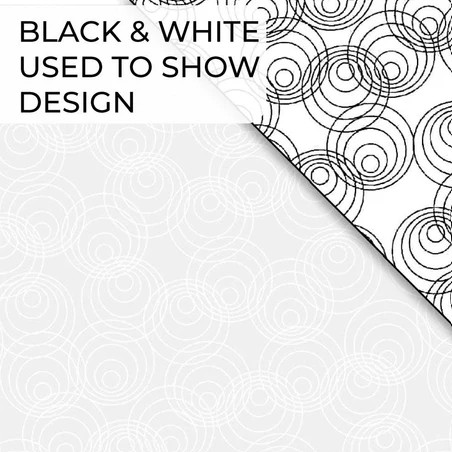Ramblings 12 Circles White on White from P&B Textiles