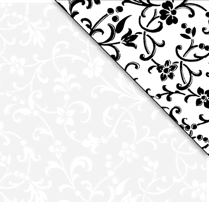 Ramblings 12 Traditional Scroll White on White from P&B Textiles