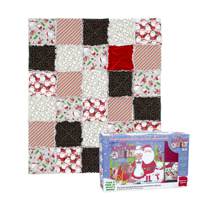 Santa Suit Quilt Box from 3 Wishes
