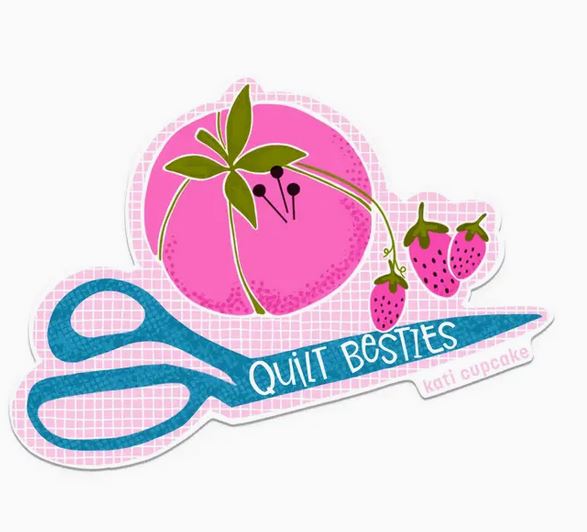 Quilt Besties Vinyl Sticker from Kati Cupcake