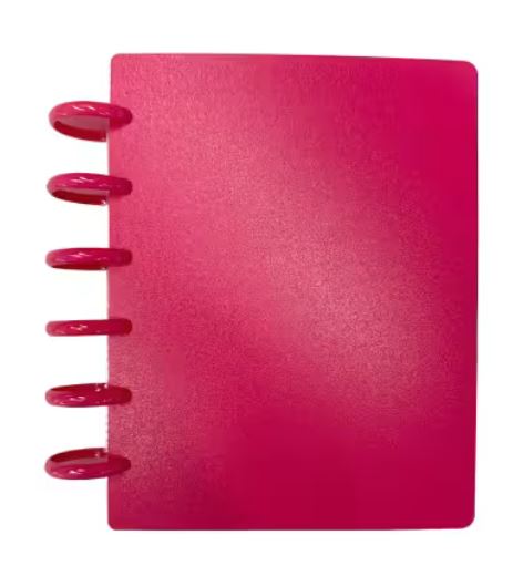 Discbound Villa Rosa Pattern Storage Binder in Pink from Running Doe Quilts