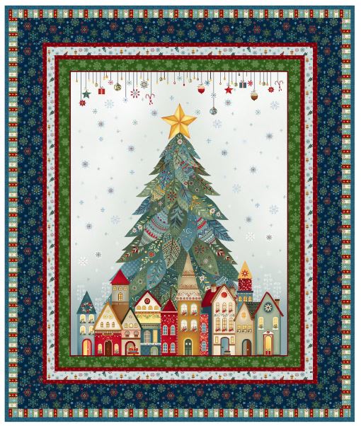 Snowy Night Quilt by Henry Glass