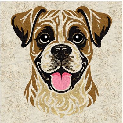 Bruno the Boxer Laser Cut Kit by Madi Hastings