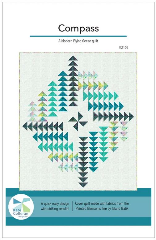 Compass- A Modern Flying Geese Quilt by Kate Colleran