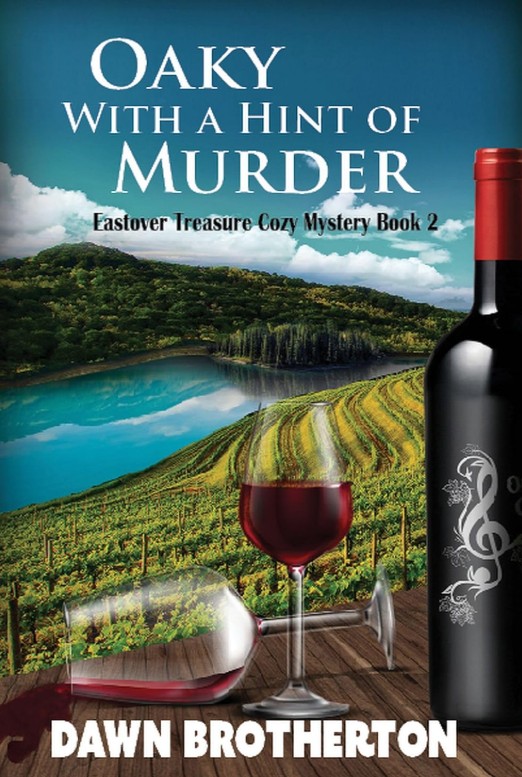 Oaky with a Hint of Murder Large Print by Dawn Brotherton