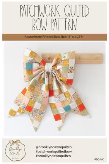Patchwork Quilted Bow by Brooklyn Dawn