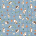 Woodland Way Animals Denim by Beth Grove from Clothworks