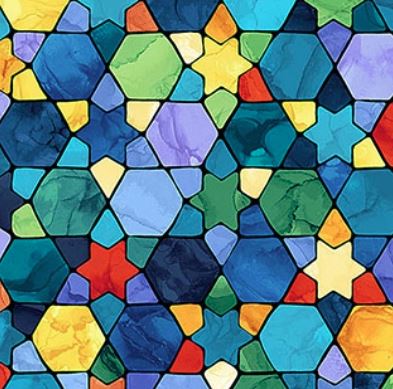 Hanukkah Lights Quilt Backing Kit