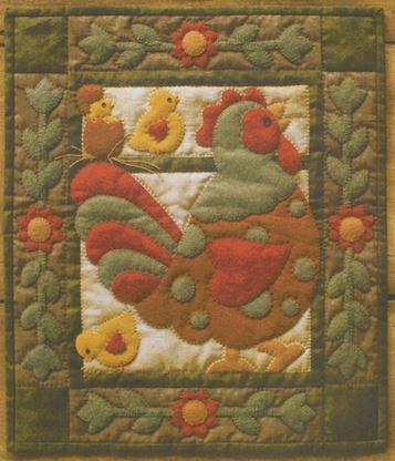 Spotty Rooster Wall Quilt Kit From Rachel'S Of Greenfield