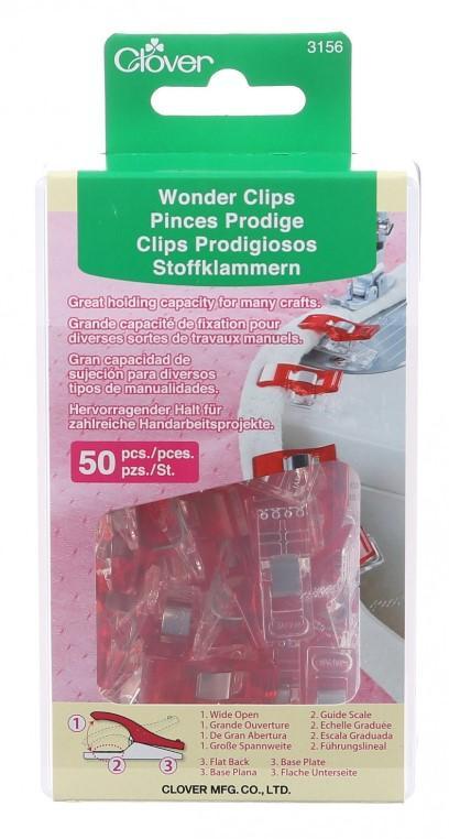 Wonder Clips 50 pieces Red, by Clover