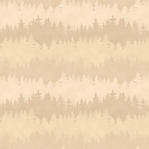 Paddle & Pine Tree Stripe Cream from White Owl Textiles
