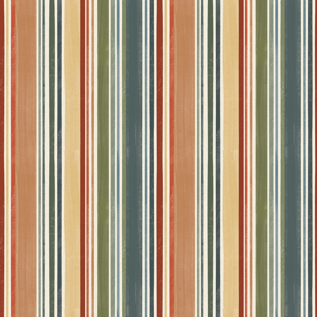 Paddle & Pine Stripes Multi from White Owl Textiles