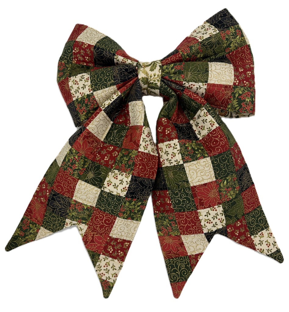 Patchwork Quilted Bow Christmas