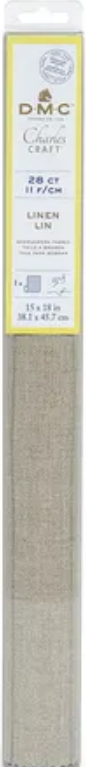 DMC 28 Count Linen Cloth 15 x 18 Inch Beige
