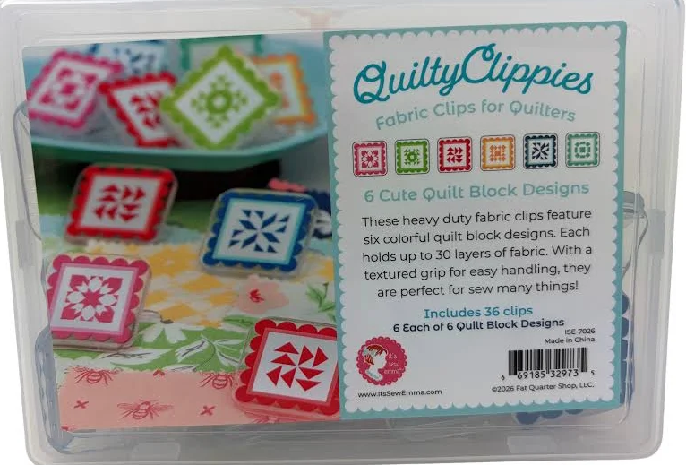 QuiltyClippies Fabric Clips - 36 Count by It's Sew Emma