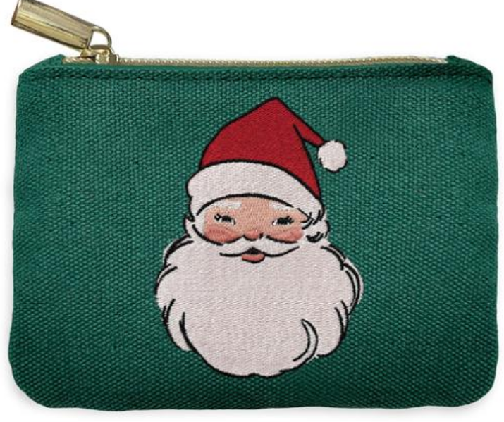 Retro Santa Coin Bag by Punch Studio for Moda Fabrics