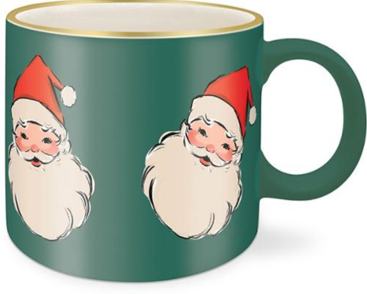 Retro Santa Mug by Punch Studio for Moda Fabrics