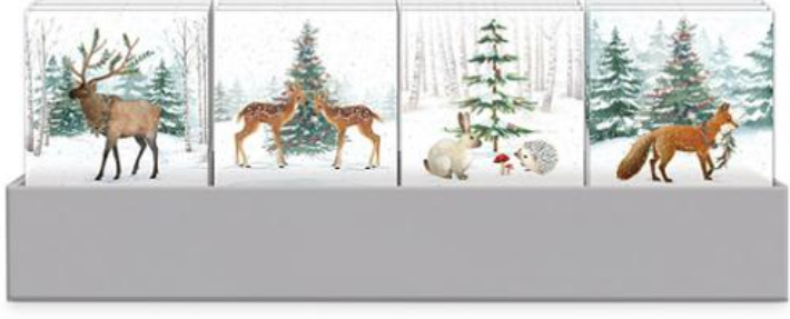 Snow Woodland Pocket Notepad by Punch Studio for Moda Fabrics