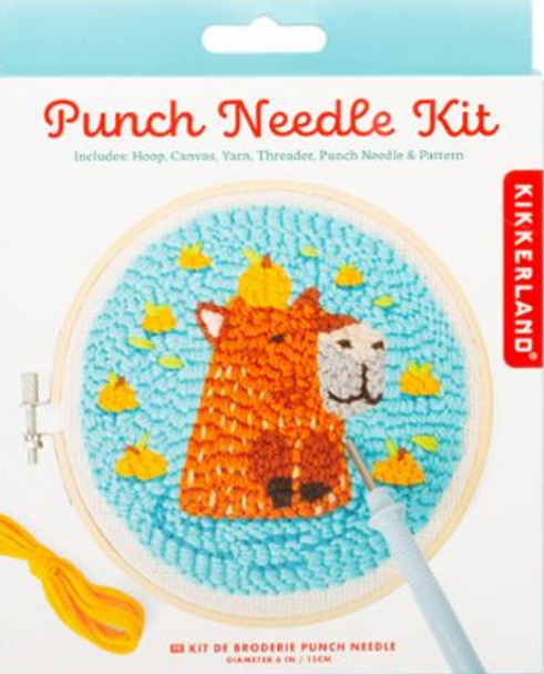Capybara Punch Needle Kit by Kikkerland