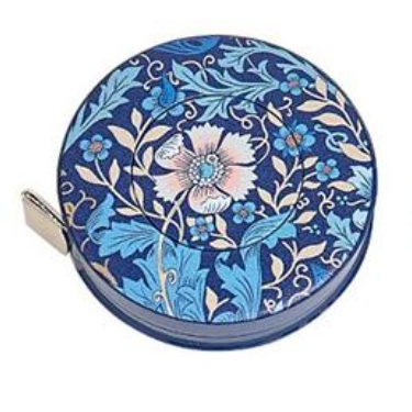 60 Inch Retractable Tape Measure Floral Woodblock