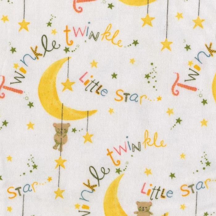 Comfy Flannel Twinkle Twinkle Little Star Off White from A. E. Nathan