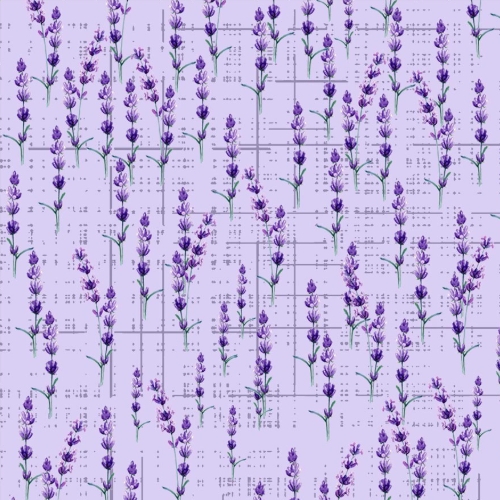 Lilac Lavender Stems on Lavender from Blank Quilting