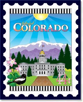 State Stamp: Colorado Mini Panel from Zebra Patterns