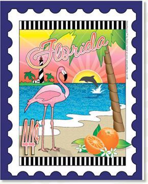 State Stamp: Florida Mini Panel from Zebra Patterns