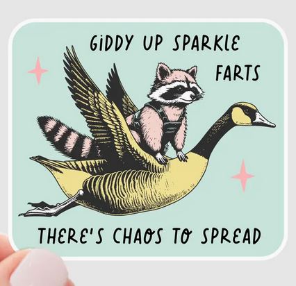 Giddy Up Sparkle Sticker