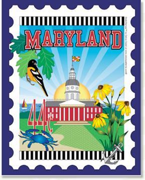 State Stamp: Maryland Mini Panel from Zebra Patterns