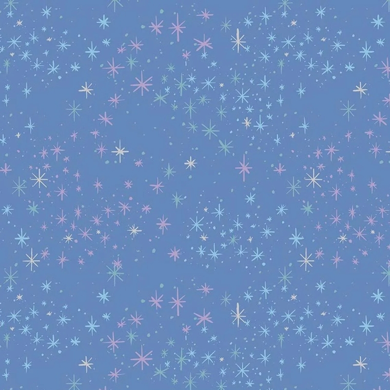 Wishes Magic Periwinkle Sparkle by Jill Howarth from Riley Blake