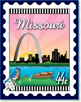 State Stamp: Missouri Mini Panel from Zebra Patterns