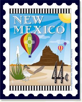 State Stamp: New Mexico Mini Panel from Zebra Patterns