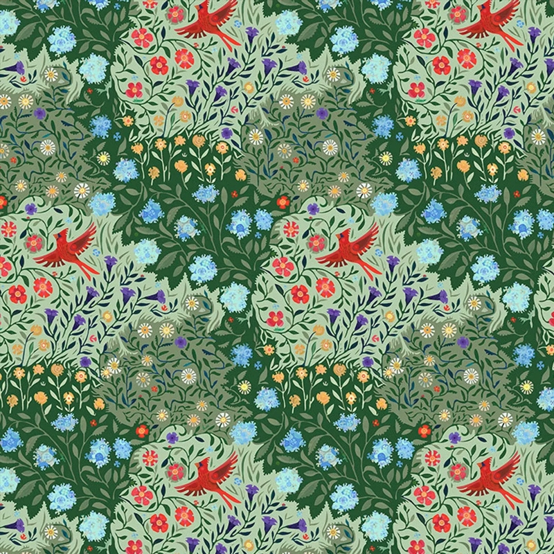 Through the Garden Green by Adam Trest from FreeSpirit Fabrics