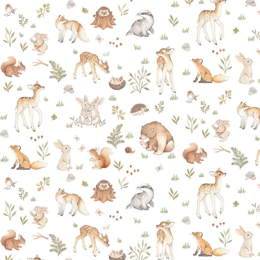 ABCs of Love Enchanted Woods White by Nina Stajner from Dear Stella