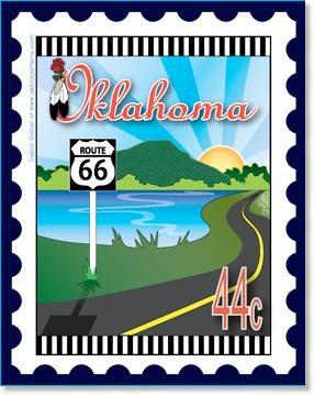State Stamp: Oklahoma Mini Panel from Zebra Patterns