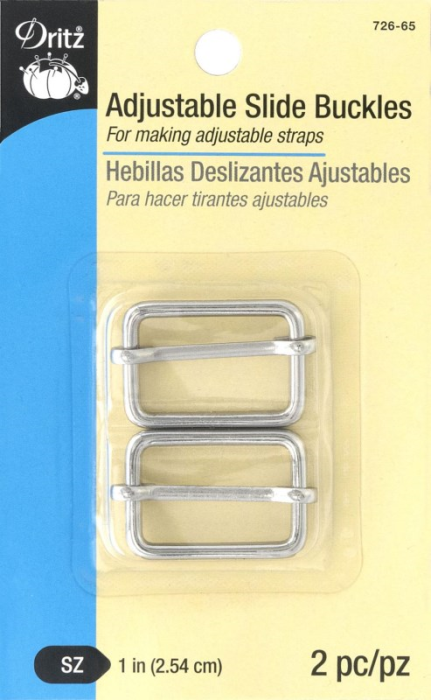 Dritz 1" Adjustable Slide Buckle - Nickle