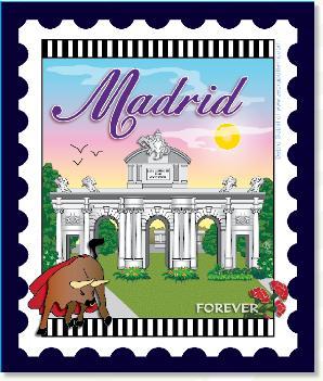 International City Stamp: Madrid