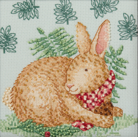 Reggie Rabbit Cross Stitch & Bead Kit